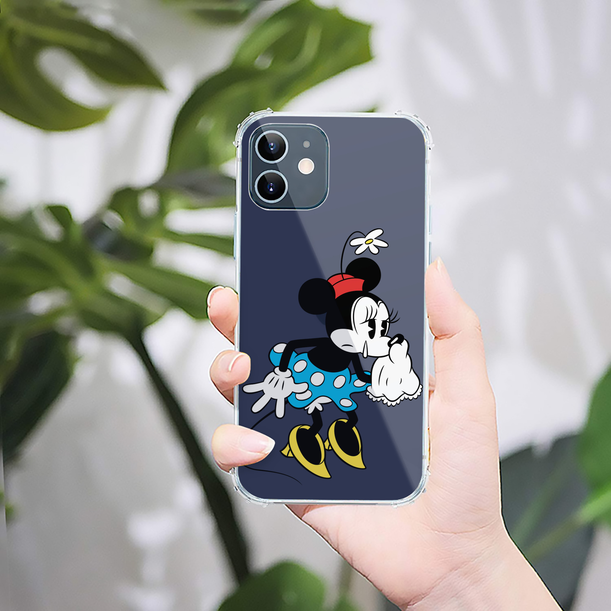 （画像用） ミッキーマウス Mickey Mouse 【iPhone 12シリーズ対応】透明スマホケース（クリアソフトケース）